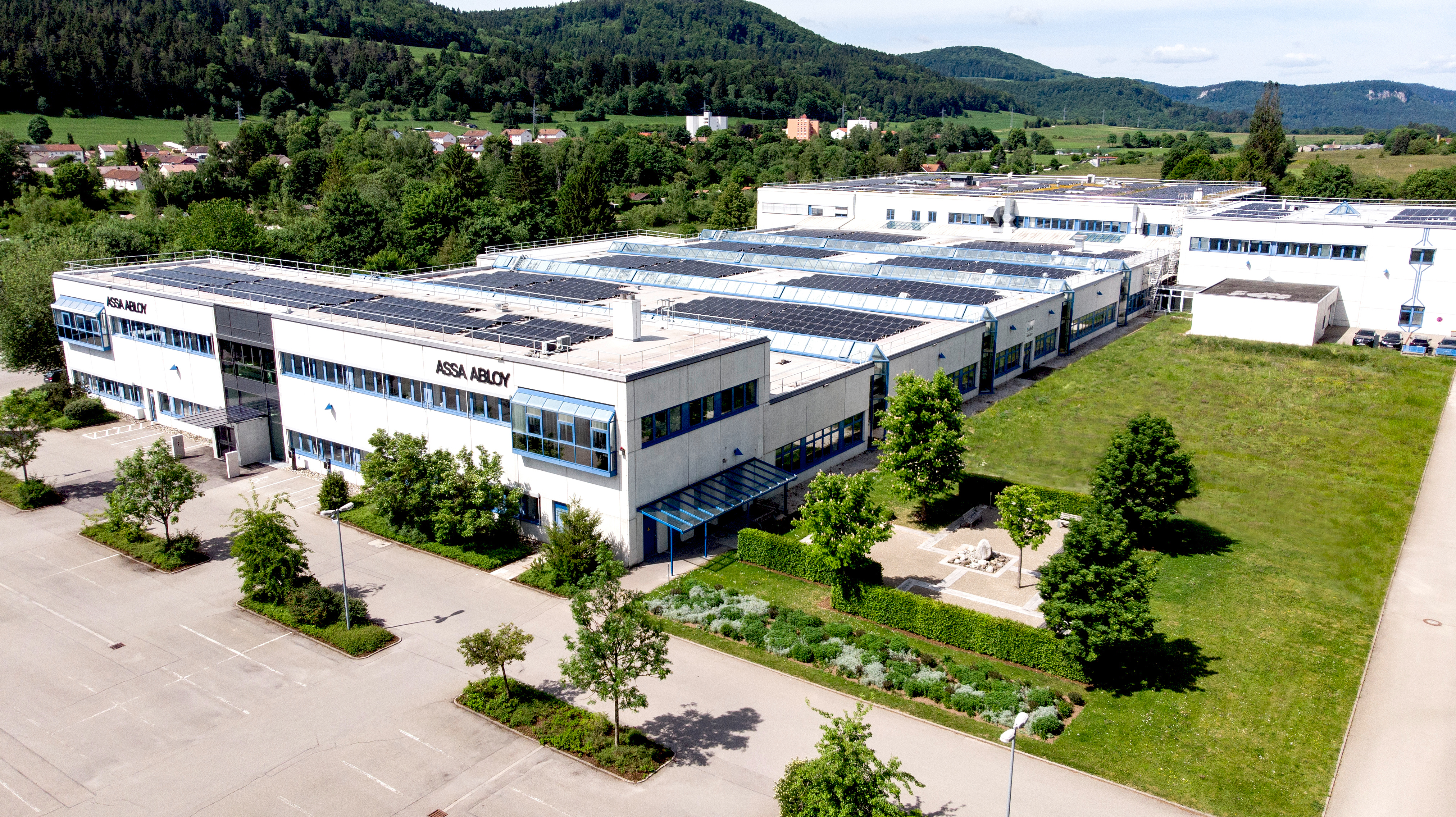 ASSA ABLOY Standort Albstadt Solaranlage
