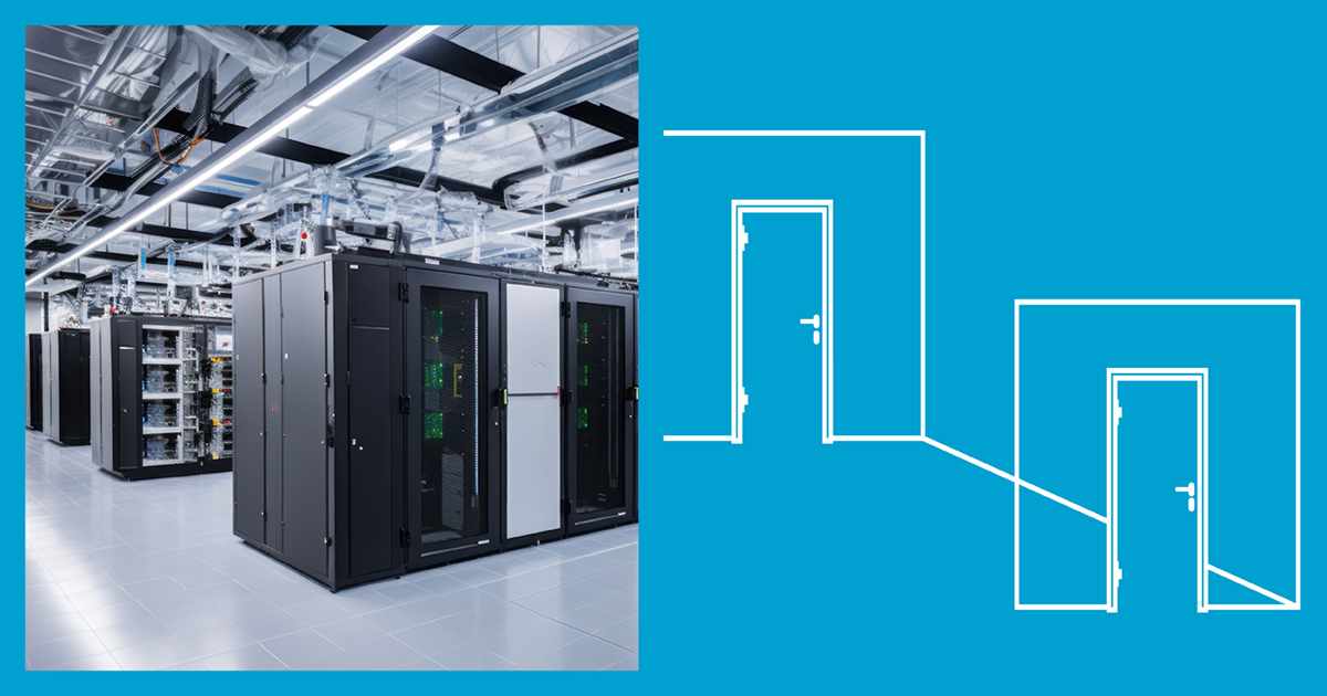 Sicherheitsschleusen im Rechenzentrum