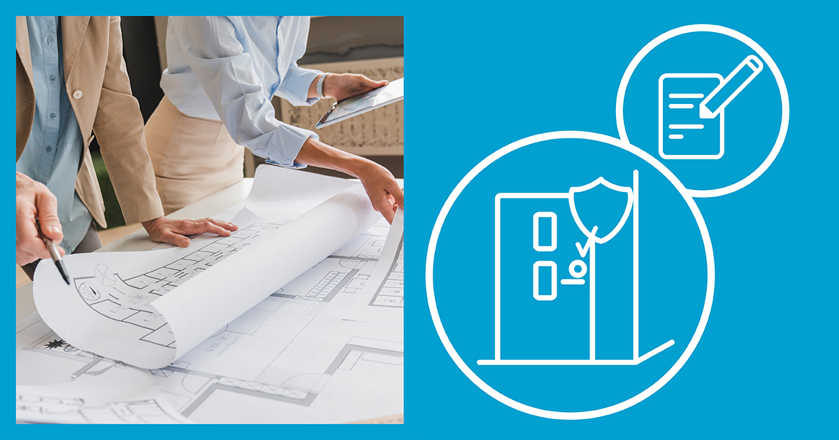 Schnittstellengrafik Gebäudeplanung